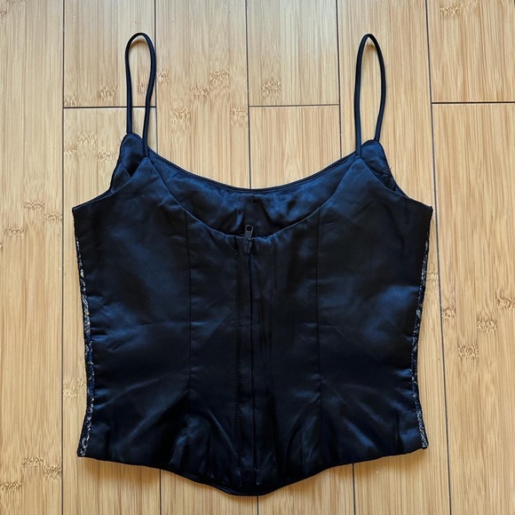 Vintage 1990s Jessica McClintock Gunne Sax Corset Top - Picture 4 of 6